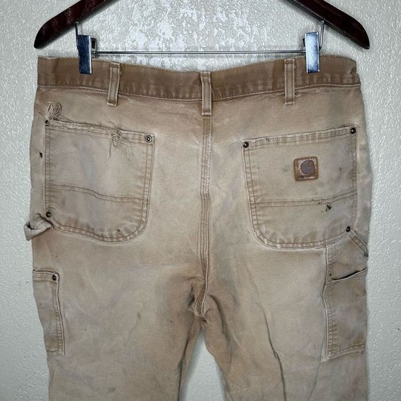 Carhartt Double Carpenter Pants Men’s Size 34x32 Distressed - Picture 5 of 7